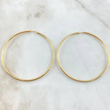 Hoop Earrings Hoop 4.95gr / 6cm / 18K Gold *