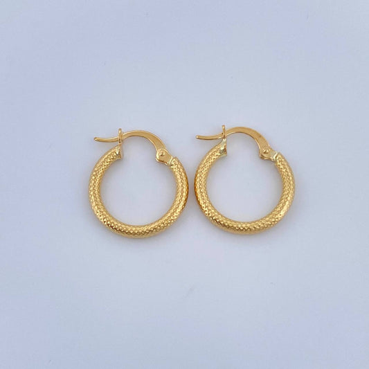 Candongas Tefi 1.25gr / 3/4 in / Oro Amarillo 18K $