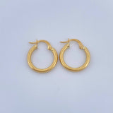 Candongas Tefi 1.25gr / 3/4 in / Oro Amarillo 18K $