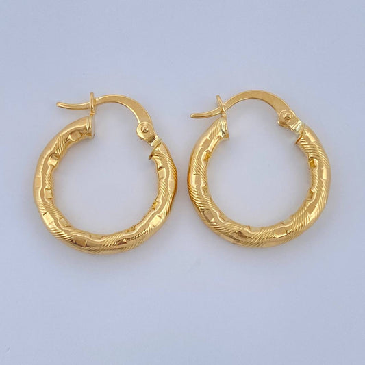 Candongas Sandra 1.65gr / 3/4 in / Oro Amarillo 18K $