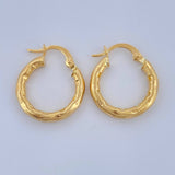 Candongas Sandra 1.65gr / 3/4 in / Oro Amarillo 18K $