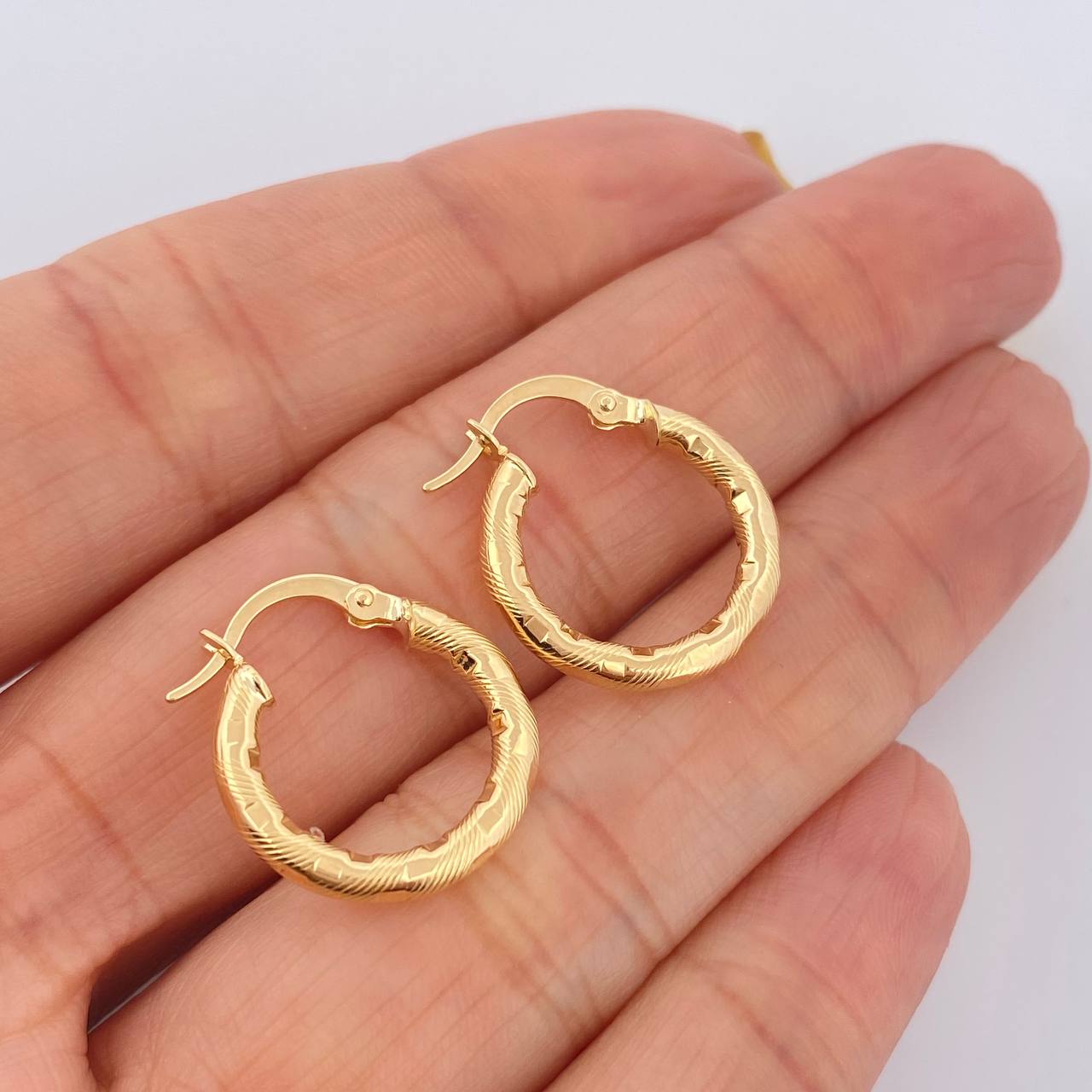 Candongas Sandra 1.65gr / 3/4 in / Oro Amarillo 18K $