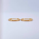 Candongas Aro Liso 0.7gr / 1/2 in / Oro Amarillo 18K %