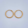 Candongas Aro Liso 0.65gr / 1/2 in / Oro Amarillo 18K $