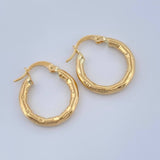 Candongas Lucero 1.7gr / 3/4 in / Oro Amarillo 18K $
