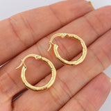 Candongas Lucero 1.7gr / 3/4 in / Oro Amarillo 18K $