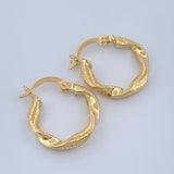 Candongas Alesia 1.25gr / 3/4 in / Oro Amarillo 18K $