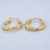 Candongas Alesia 1.25gr / 3/4 in / Oro Amarillo 18K $