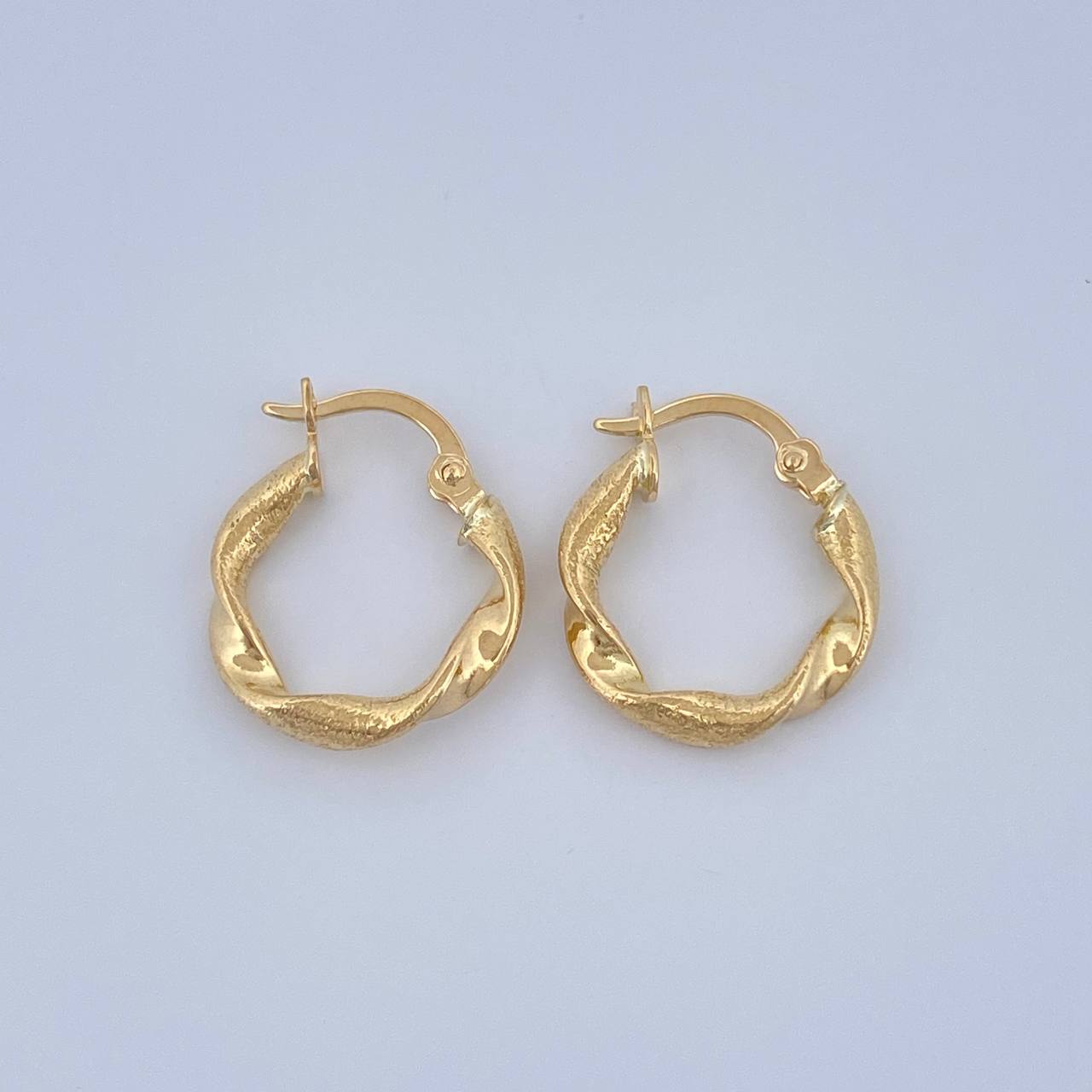 Candongas Alesia 1.25gr / 3/4 in / Oro Amarillo 18K $