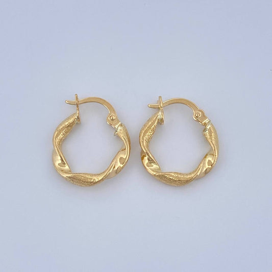 Candongas Alesia 1.25gr / 3/4 in / Oro Amarillo 18K $