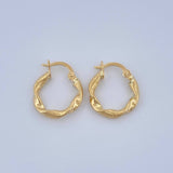 Candongas Alesia 1.25gr / 3/4 in / Oro Amarillo 18K $