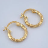 Candongas Mary 0.9gr / 1/2 in / Oro Amarillo 18K $