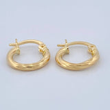 Candongas Mary 0.9gr / 1/2 in / Oro Amarillo 18K $