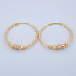 Candongas Trio 1.35gr / 3/4 in / Tres Oros 18K $