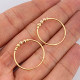 Candongas Trio 1.35gr / 3/4 in / Tres Oros 18K $