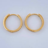 Candongas Carril 2.25gr / 1/2 in / Oro Amarillo 18K $