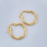 Hoop Earrings Mai 1.2gr / 3/4 in / Yellow Gold 18K $