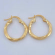Hoop Earrings Mai 1.2gr / 3/4 in / Yellow Gold 18K $