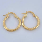 Hoop Earrings Mai 1.2gr / 3/4 in / Yellow Gold 18K $