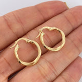 Hoop Earrings Mai 1.2gr / 3/4 in / Yellow Gold 18K $