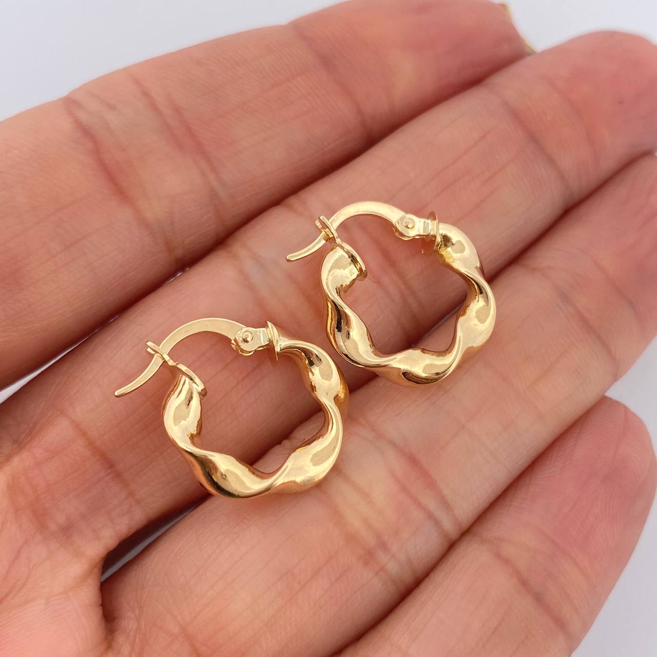 Candongas Pupi 1.75gr / 3/4 in / Oro Amarillo 18K $