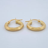 Candongas Sandra 1.5gr / 3/4 in / Oro Amarillo 18K $