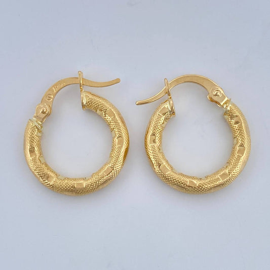 Candongas Sandra 1.5gr / 3/4 in / Oro Amarillo 18K $