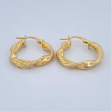 Candongas Hera 2.25gr / 1 in / Oro Amarillo 18K $