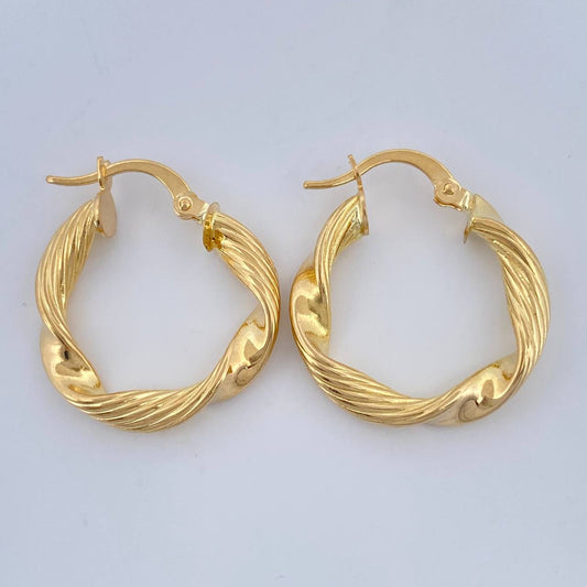 Candongas Hera 2.25gr / 1 in / Oro Amarillo 18K $
