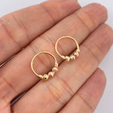 Candongas Trio 1.05gr / 1/2 in / Tres Oros 18K $