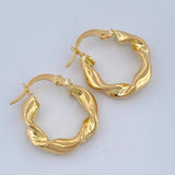 Candongas Demi 1.95gr / 3/4 in / Oro Amarillo 18K $