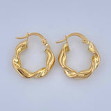 Candongas Demi 1.95gr / 3/4 in / Oro Amarillo 18K $
