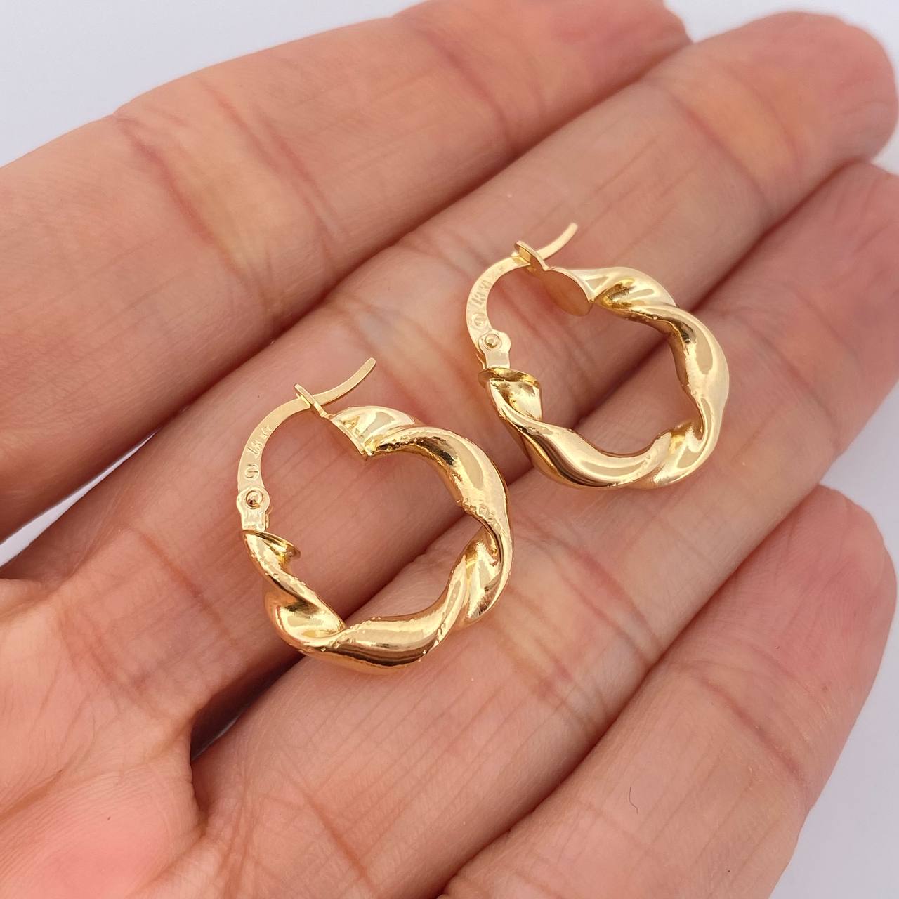 Candongas Demi 1.95gr / 3/4 in / Oro Amarillo 18K $