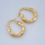 Candongas Yuli 1.8gr / 3/4 in / Oro Amarillo 18K $