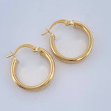 Candongas Andy 2.2gr / 3/4 in / Oro Amarillo 18K $