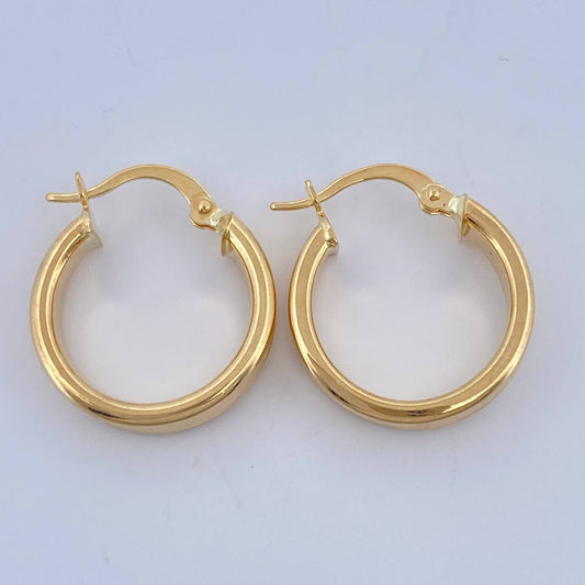 Candongas Andy 2.2gr / 3/4 in / Oro Amarillo 18K $