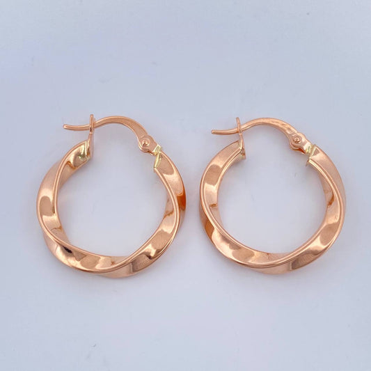 Candongas Asby 1.8gr / 1 in / Oro Rosa 18K $