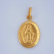 Dije Virgen Milagrosa 0.55gr / 3/4 in / Oro Amarillo 18K $