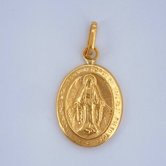Dije Virgen Milagrosa 0.55gr / 3/4 in / Oro Amarillo 18K $