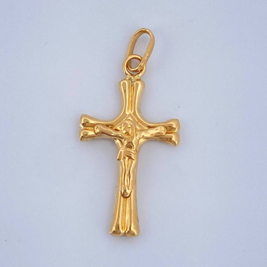 Dije Cruz Cristo 0.5gr / 1 in / Oro Amarillo 18K $
