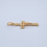 Dije Cruz Cristo 0.5gr / 1 in / Oro Amarillo 18K $