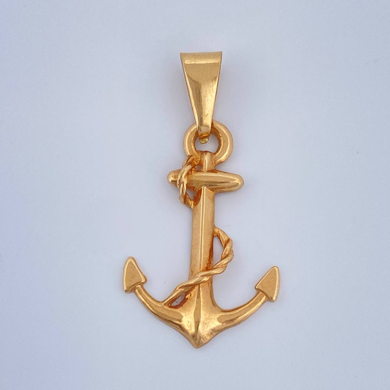 Dije Ancla Cadena 1.4gr / 1 1/4 in / Oro Amarillo 18K $