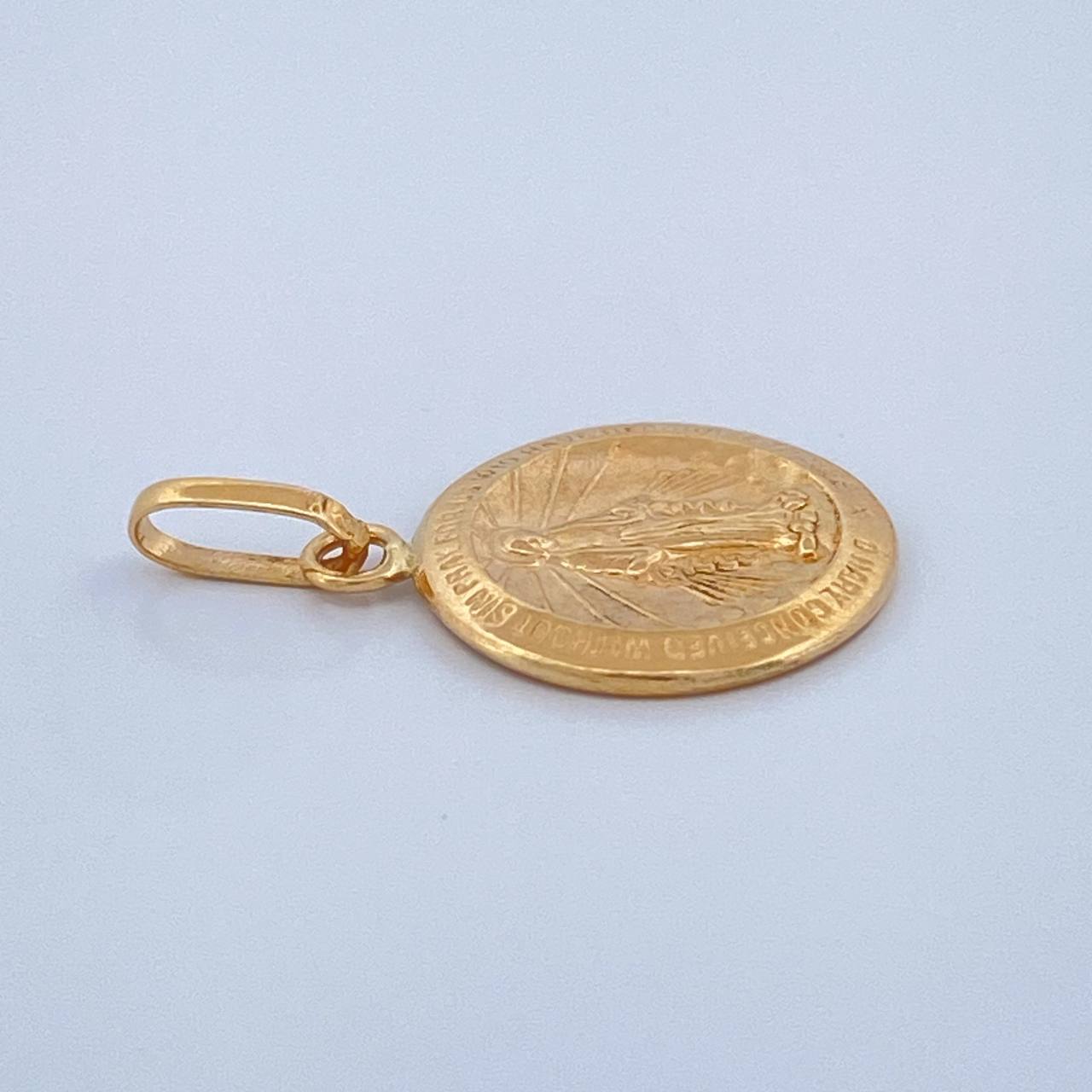 Dije Virgen Milagrosa 0.55gr / 3/4 in / Oro Amarillo 18K $