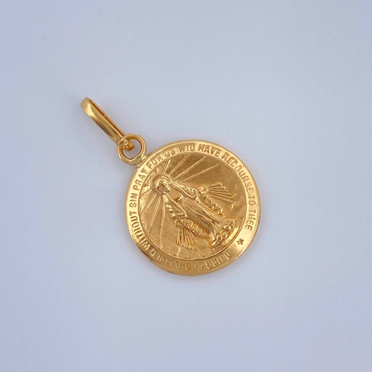 Dije Virgen Milagrosa 0.55gr / 3/4 in / Oro Amarillo 18K $