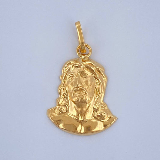 Dije Rostro Cristo 0.75gr / 3/4 in / Oro Amarillo 18K $