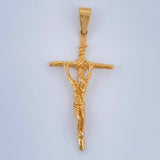 Dije Cruz Cristo 3.95gr / 1 3/4 in / Oro Amarillo 18K $