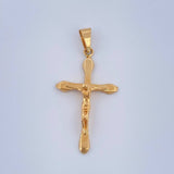 Dije Cruz Cristo 2.35gr / 1 1/2 in / Oro Amarillo 18K $