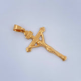 Dije Cruz Cristo 3.1gr / 1 3/4 in / Oro Amarillo 18K $