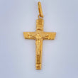 Dije Cruz Cristo 1.85gr / 1 3/4 in / Oro Amarillo 18K $