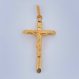 Dije Cruz Cristo 1.85gr / 1 3/4 in / Oro Amarillo 18K $